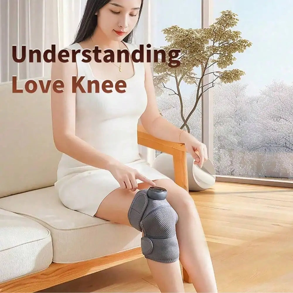 Person relaxing with the knee massager