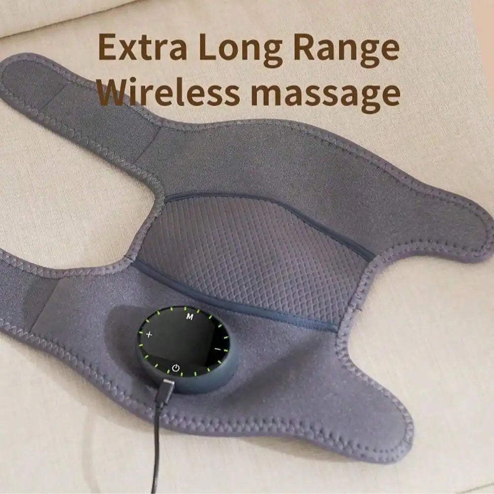 Cordless knee massager close-up