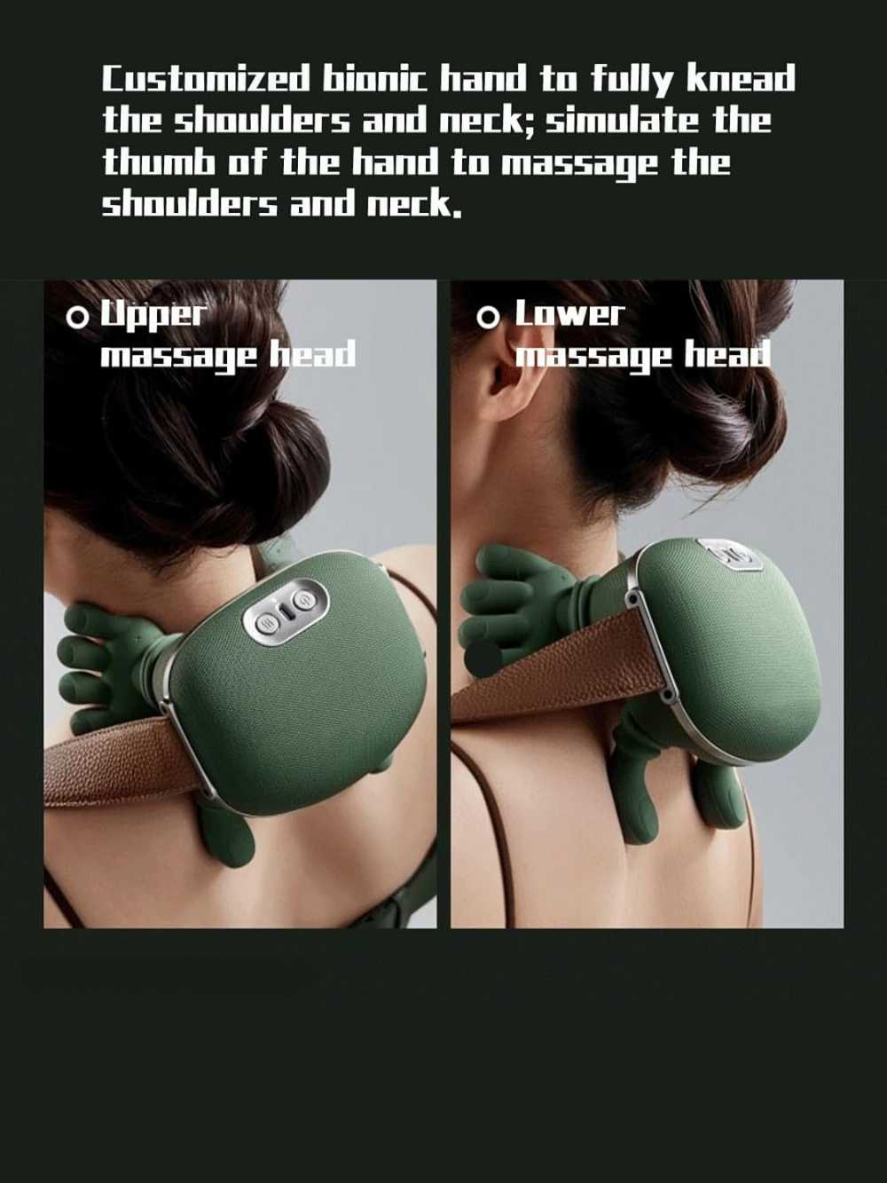 Wireless 4D Kneading Neck & Shoulder Massager with Heat